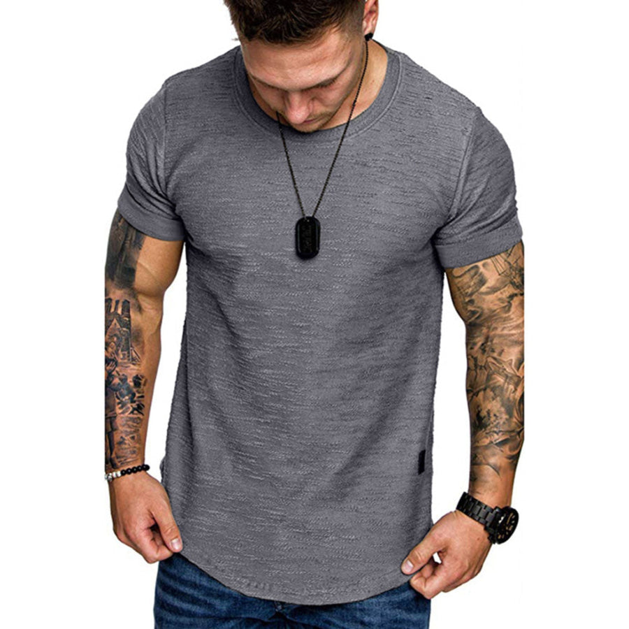 Men’s Round Neck Slim Fit Casual T-Shirt Apparel and Accessories