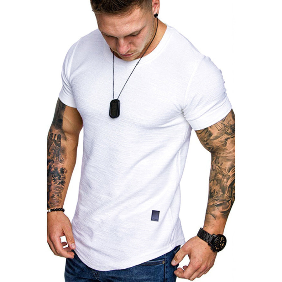 Men’s Round Neck Slim Fit Casual T-Shirt Apparel and Accessories