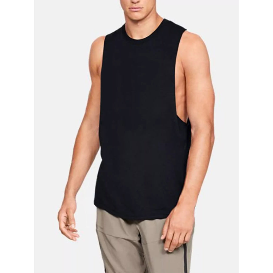 Men’s Round Neck Tank Black / M Apparel and Accessories