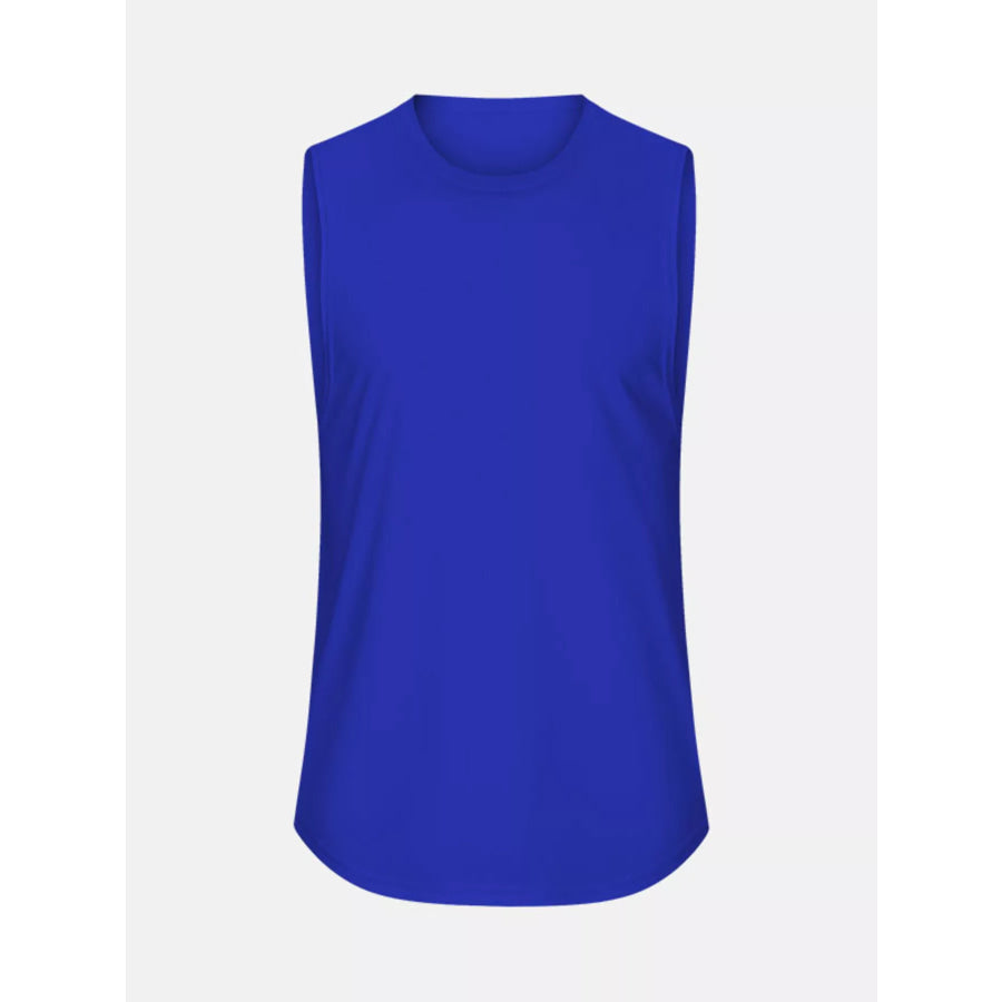Men’s Round Neck Tank Blue / M Apparel and Accessories