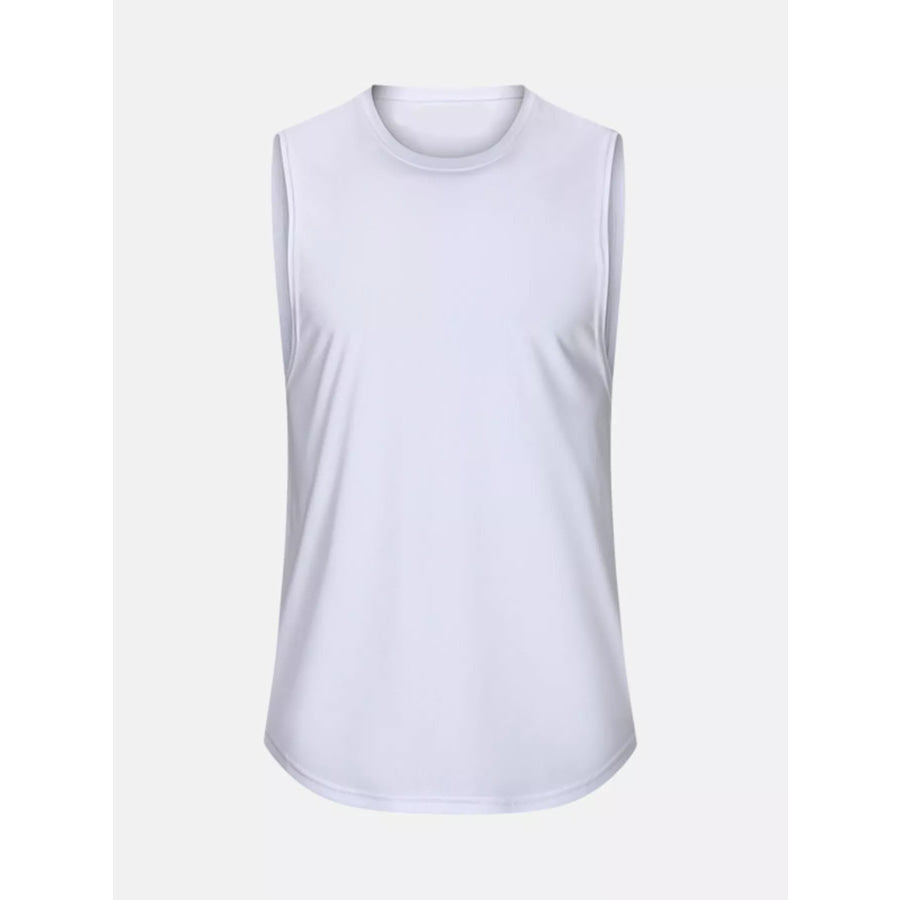 Men’s Round Neck Tank White / M Apparel and Accessories