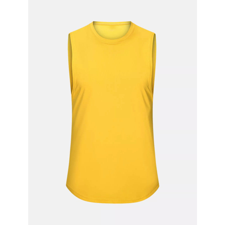 Men’s Round Neck Tank Yellow / M Apparel and Accessories