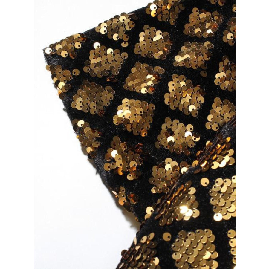Men’s Sequin Round Neck T-Shirt Apparel and Accessories