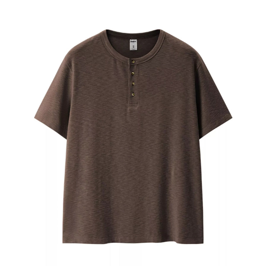Men’s Short Sleeve Henley T-Shirt Apparel and Accessories