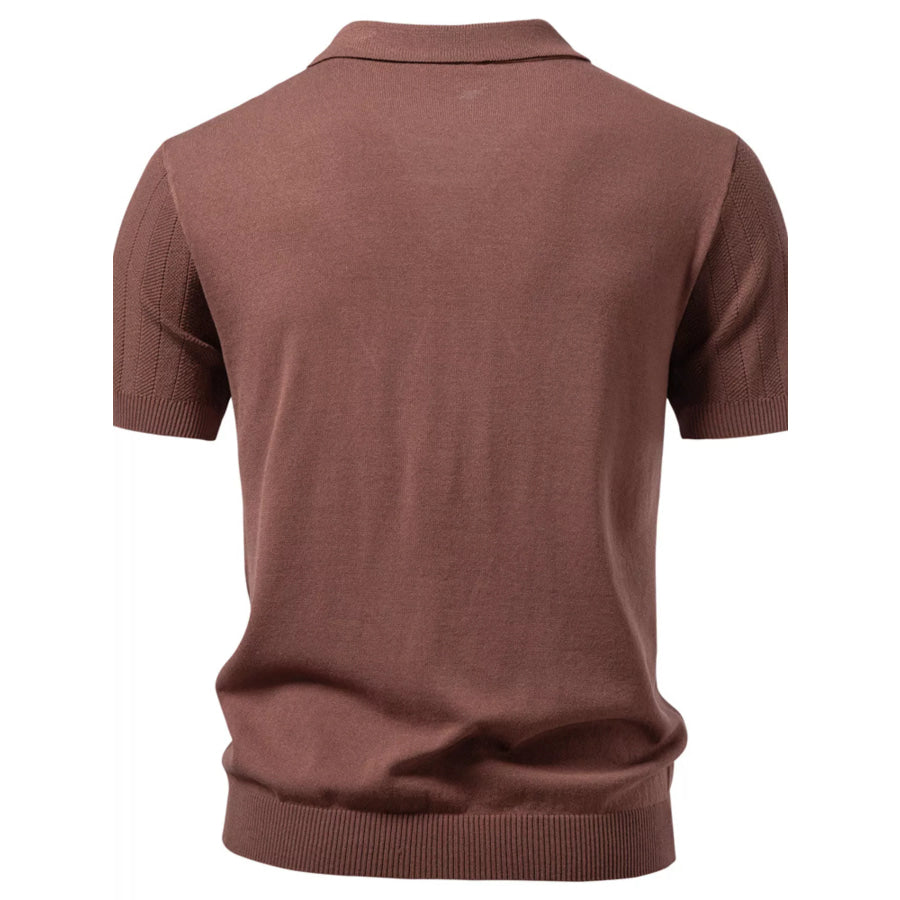 Men’s Short Sleeve Knit Polo Shirt Apparel and Accessories