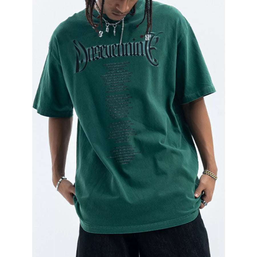 Men’s Short Sleeve Oversized T-Shirt Green / S Apparel and Accessories