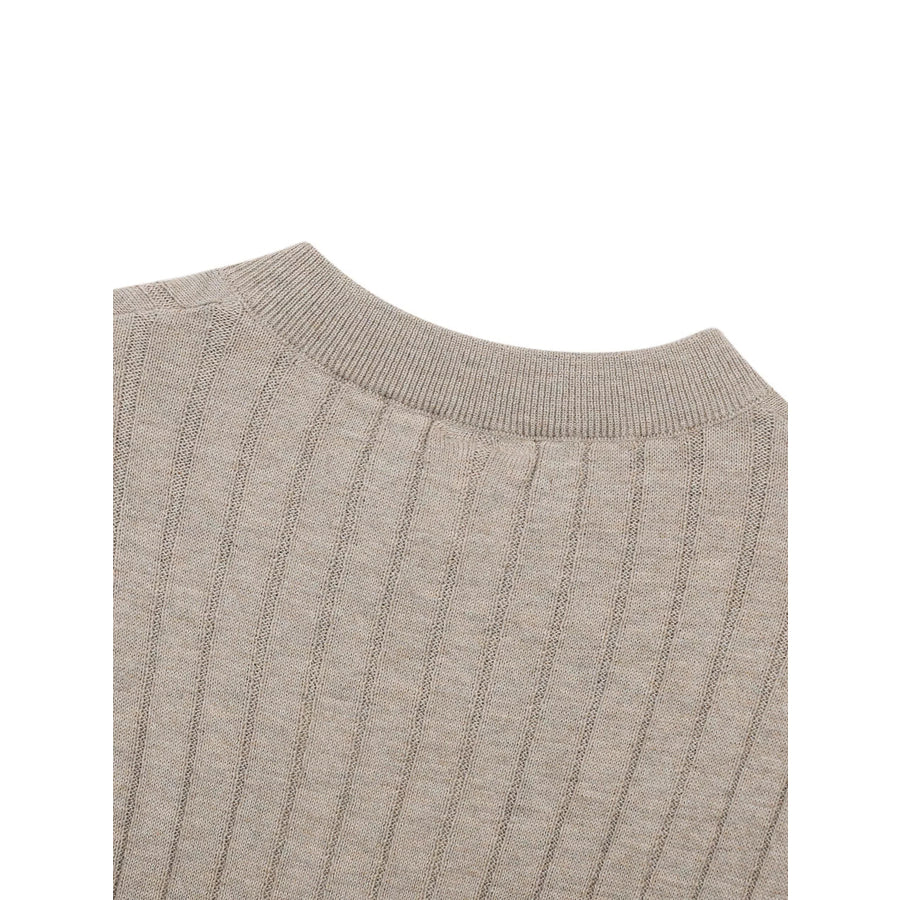Men’s Short Sleeve Ribbed Knit Top Apparel and Accessories