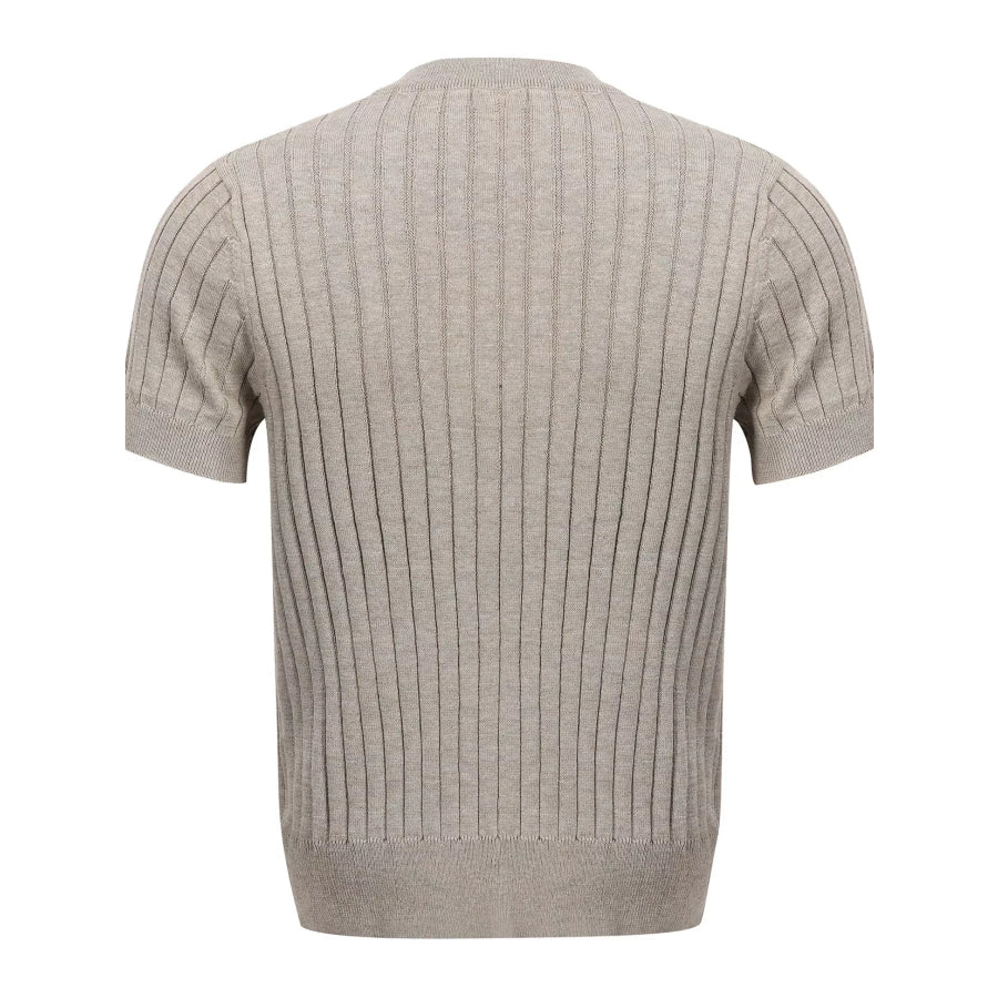 Men’s Short Sleeve Ribbed Knit Top Apparel and Accessories