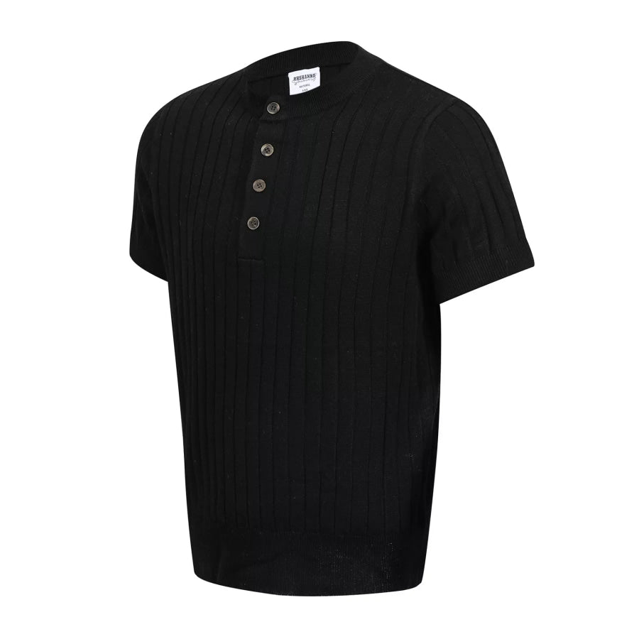 Men’s Short Sleeve Ribbed Knit Top Apparel and Accessories