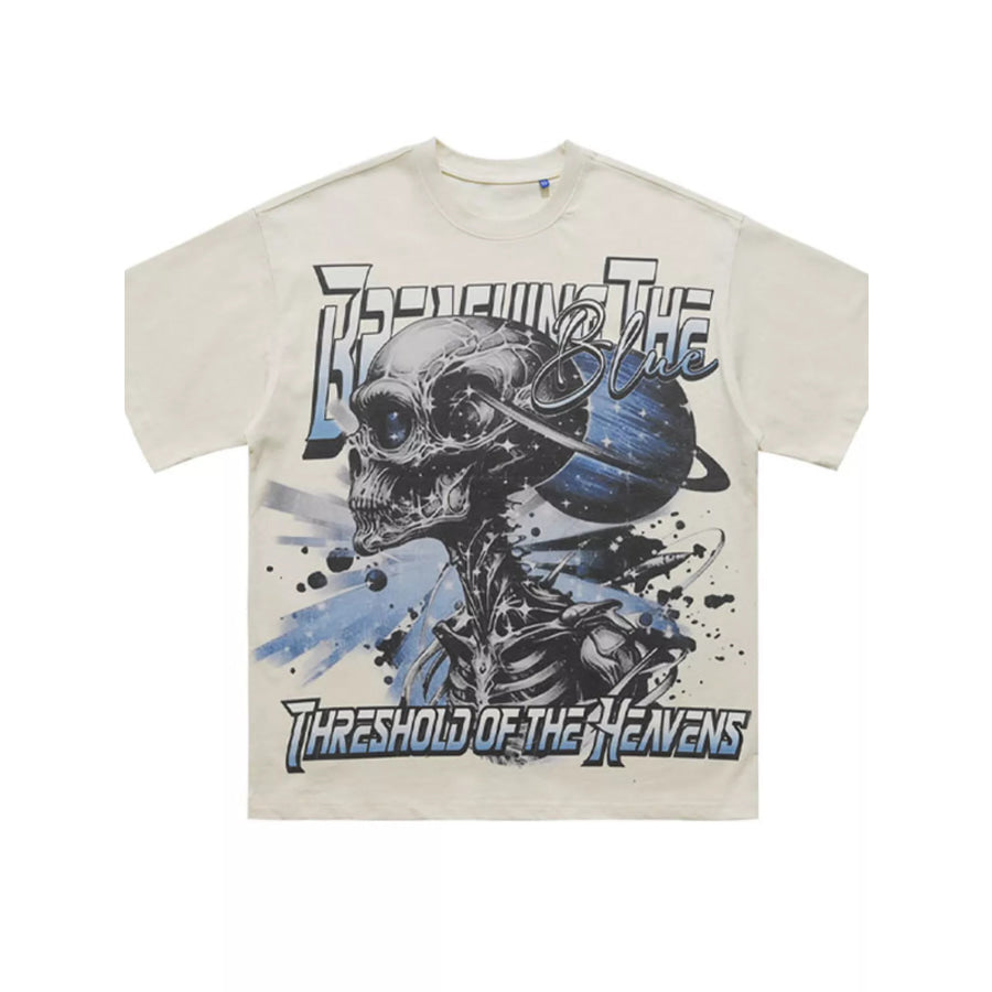 Men’s Skull Graphic Round Neck T-Shirt Apparel and Accessories