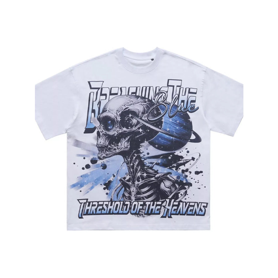 Men’s Skull Graphic Round Neck T-Shirt Apparel and Accessories