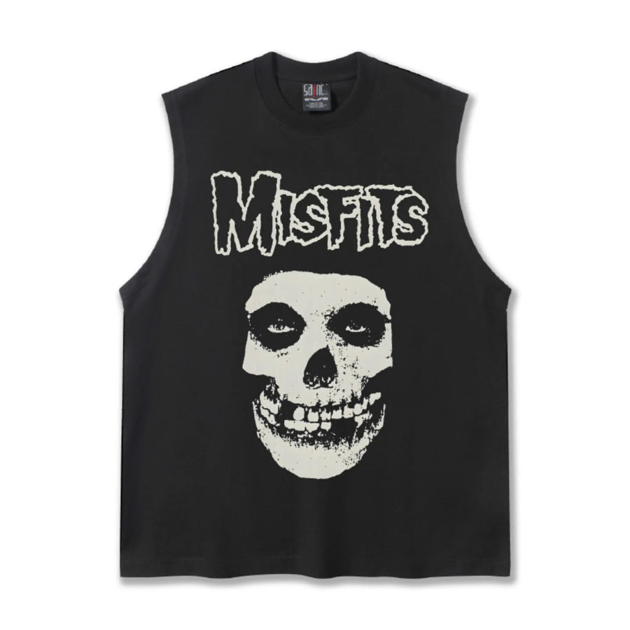 Men’s Skull Graphic Sleeveless Tank Top Apparel and Accessories