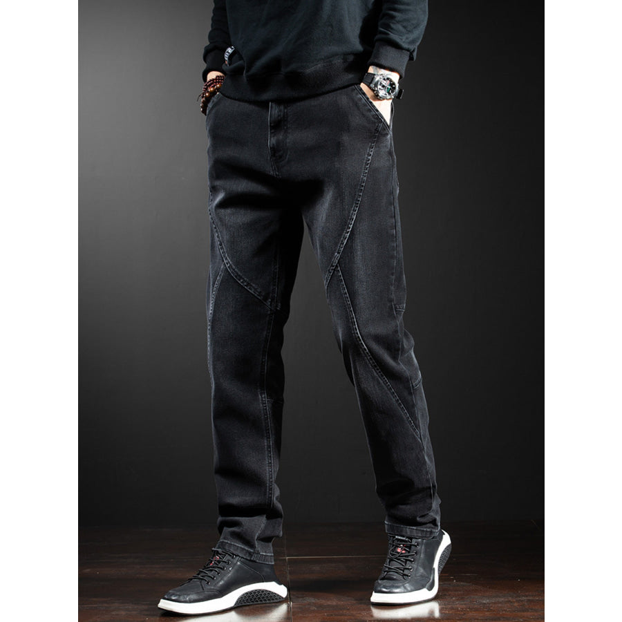 Men’s Slim Fit Jeans Black / 28 Apparel and Accessories