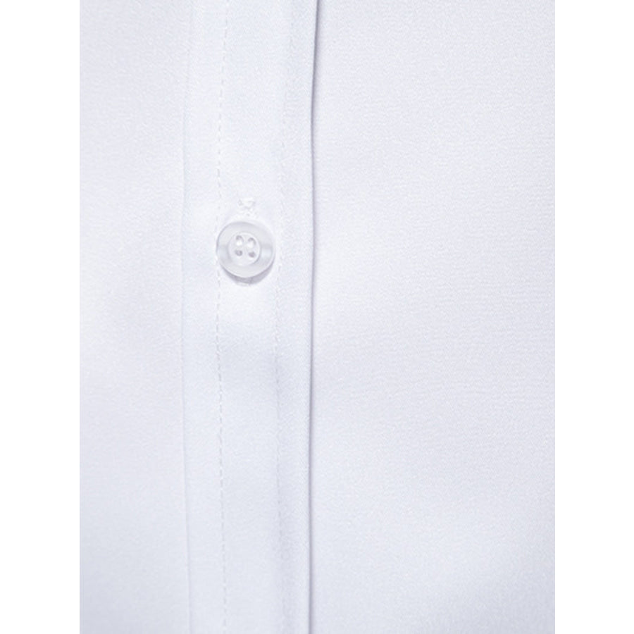 Men’s Slim Fit Long Sleeve Plaid Trim Shirt Apparel and Accessories