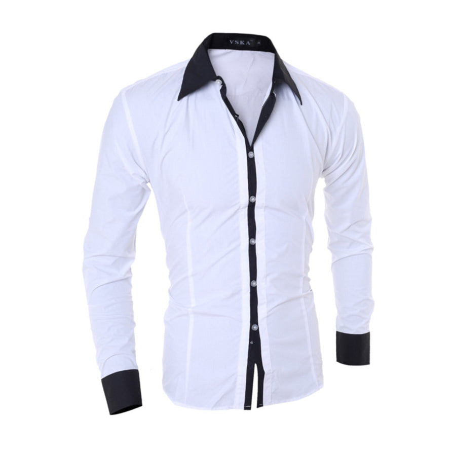 Men’s Slim Fit Long Sleeve Shirt Apparel and Accessories