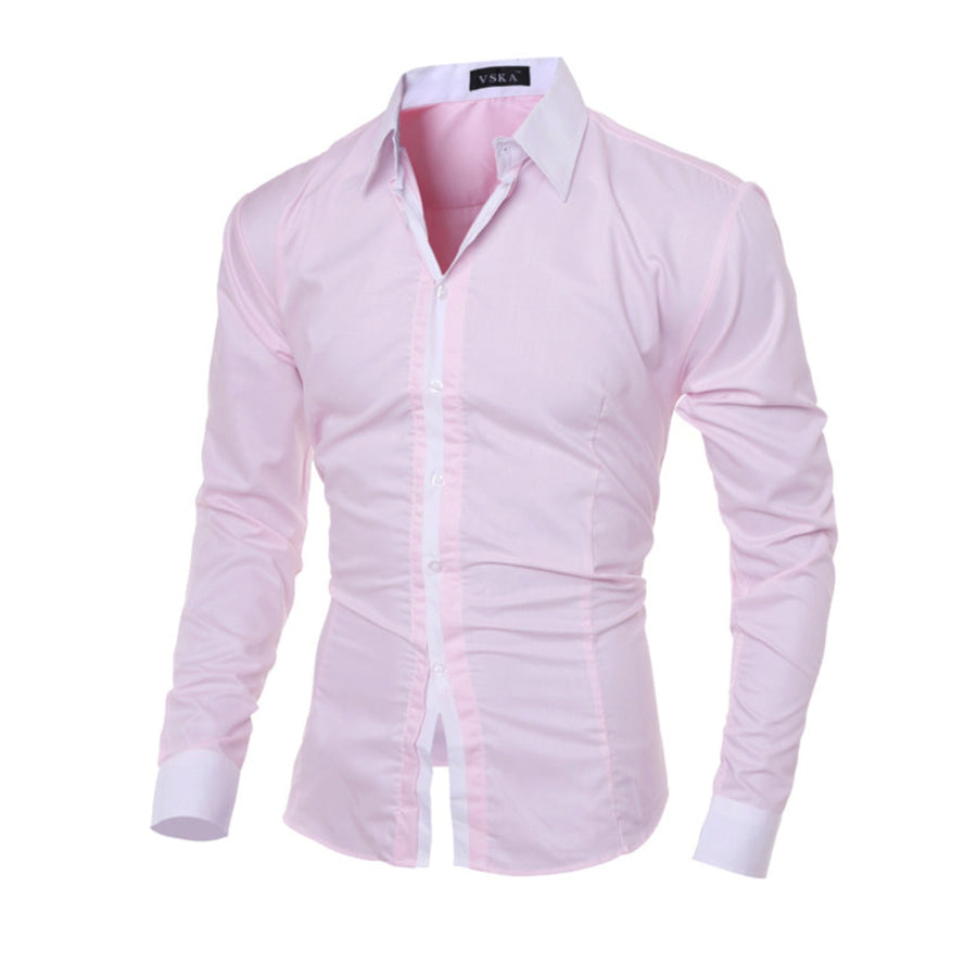 Men’s Slim Fit Long Sleeve Shirt Apparel and Accessories