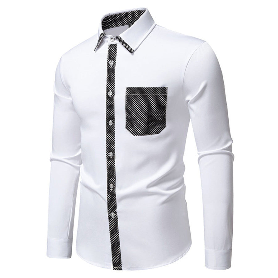 Men’s Slim Fit Long Sleeve Shirt Apparel and Accessories