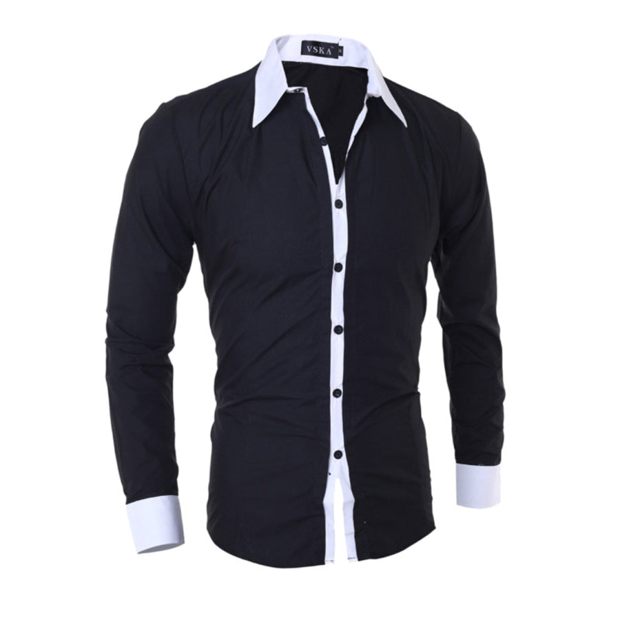 Men’s Slim Fit Long Sleeve Shirt Apparel and Accessories