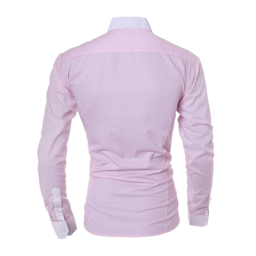 Men’s Slim Fit Long Sleeve Shirt Apparel and Accessories