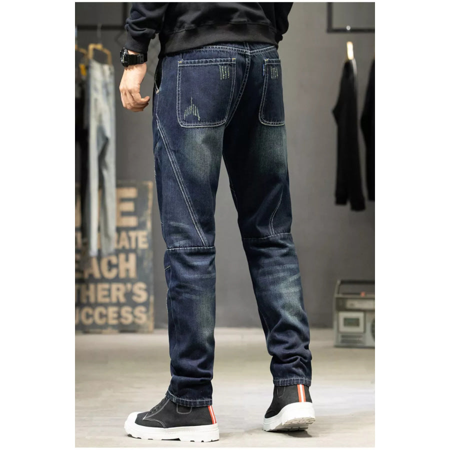 Men’s Slim Fit Straight Leg Jeans Apparel and Accessories