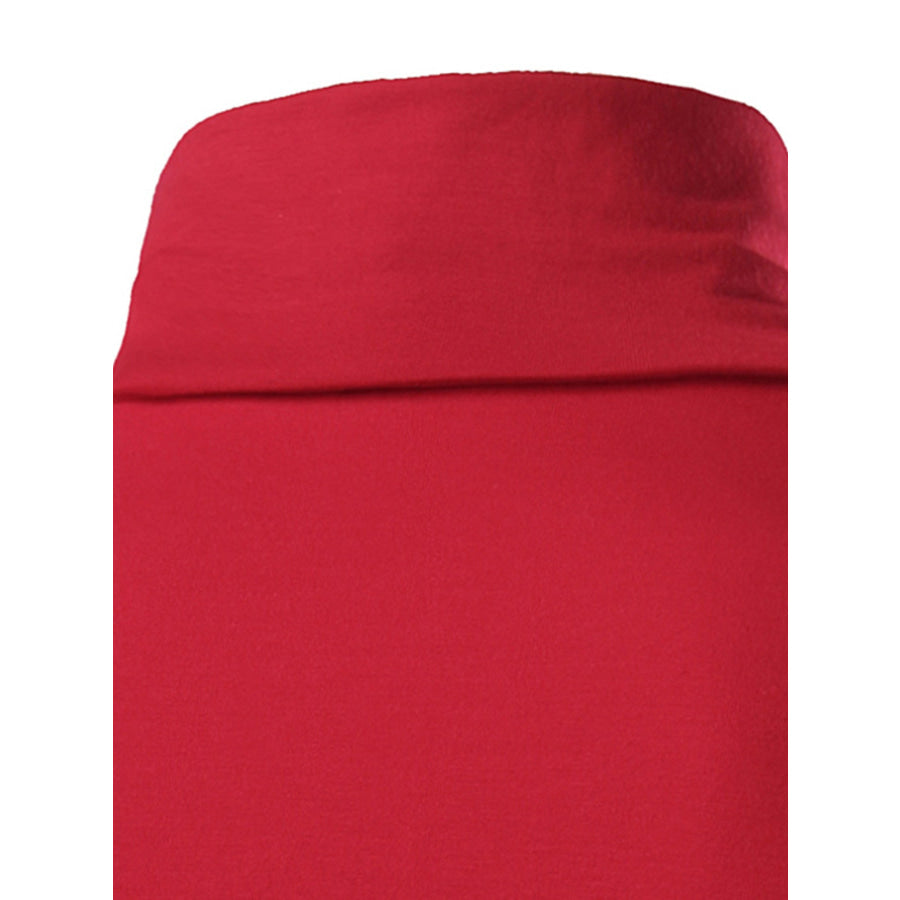 Men’s Slim Fit Turtleneck Long Sleeve T-Shirt Apparel and Accessories