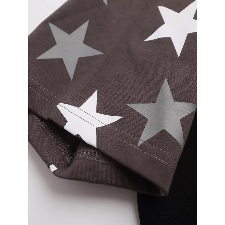 Men’s Star Raglan Sleeve T-Shirt Apparel and Accessories