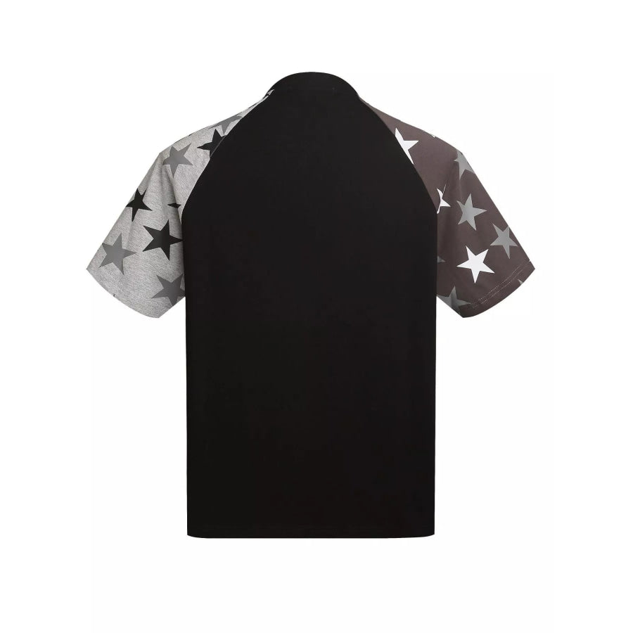 Men’s Star Raglan Sleeve T-Shirt Black / M Apparel and Accessories