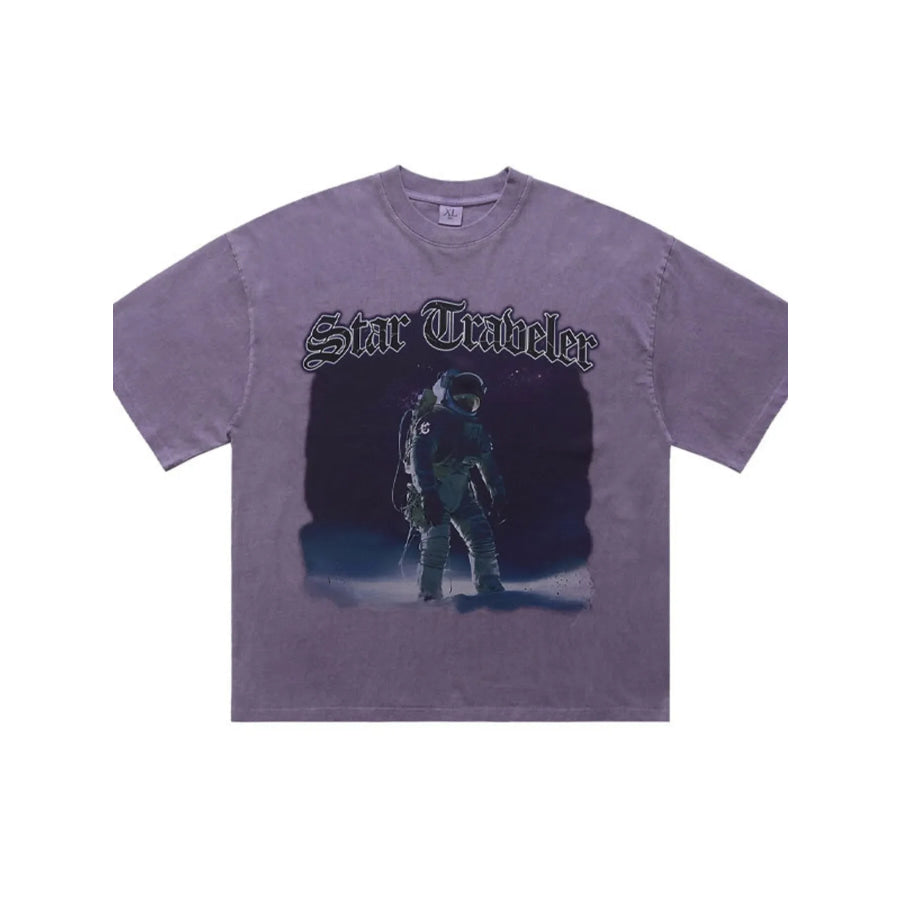 Men’s Star Traveler Graphic Oversized T-Shirt Apparel and Accessories