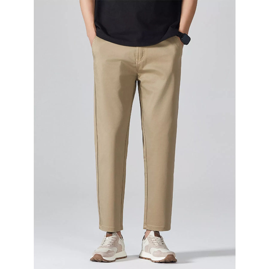 Men’s Straight Leg Dress Pants Khaki / 28 Apparel and Accessories