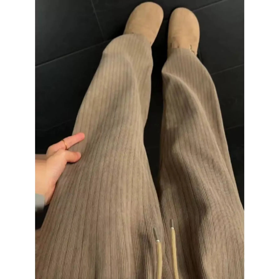 Men’s Striped Wide-Leg Casual Pants Apparel and Accessories