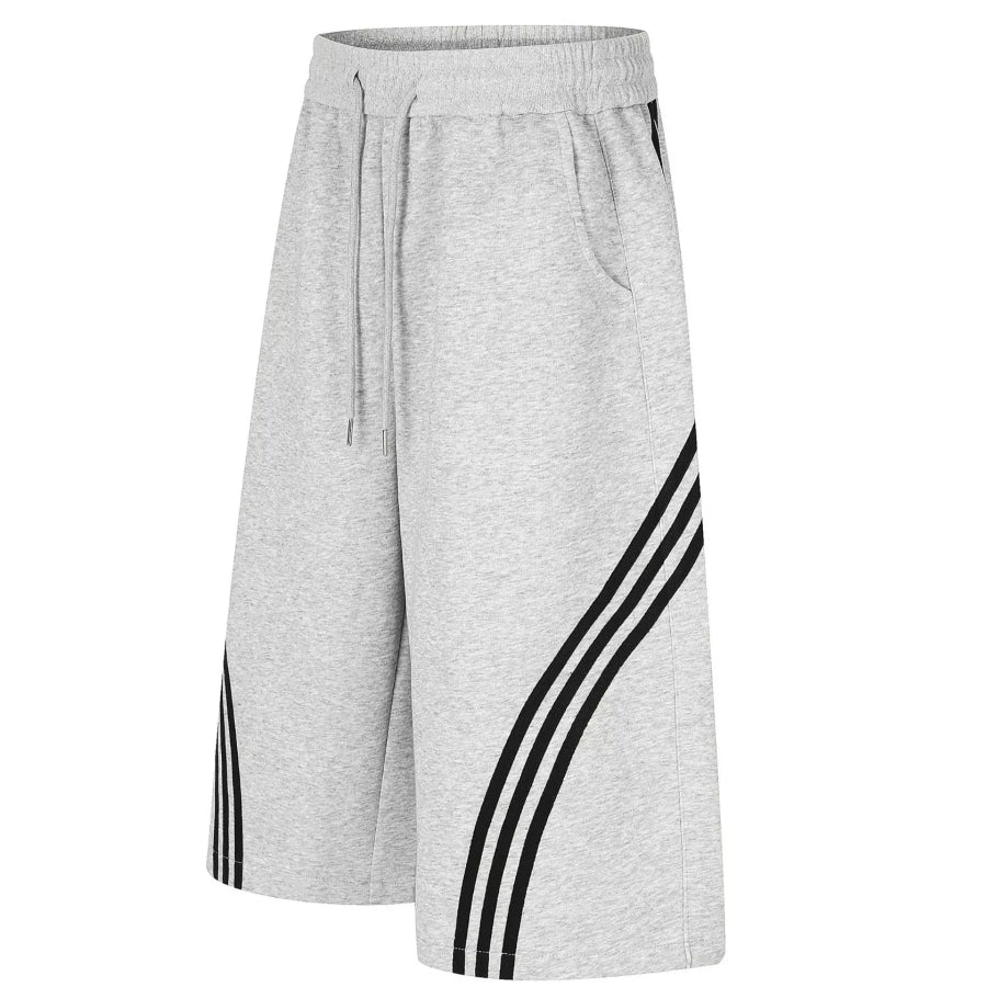Men’s Striped Wide-Leg Cropped Pants Apparel and Accessories