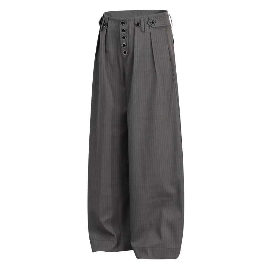 Men’s Striped Wide-Leg Pants Apparel and Accessories
