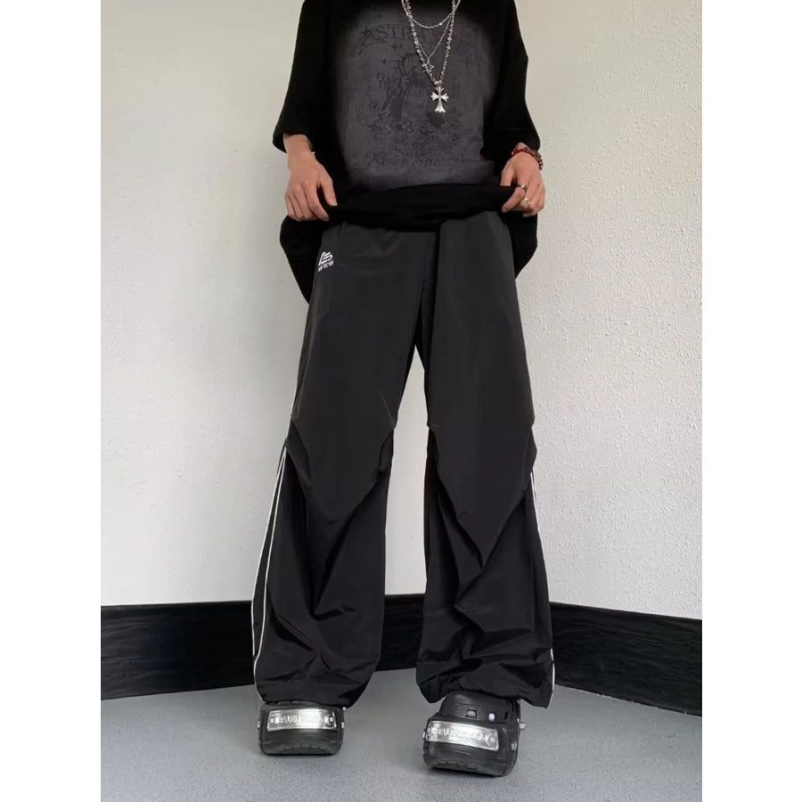 Men’s Striped Wide Leg Pants Apparel and Accessories