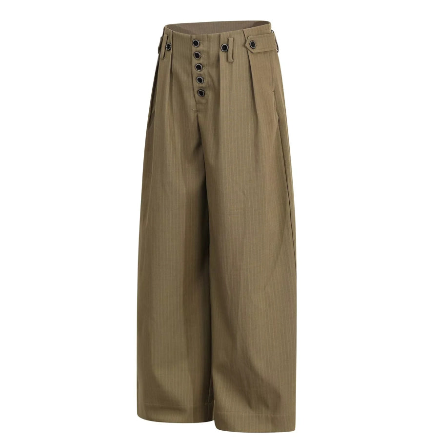 Men’s Striped Wide-Leg Pants Apparel and Accessories