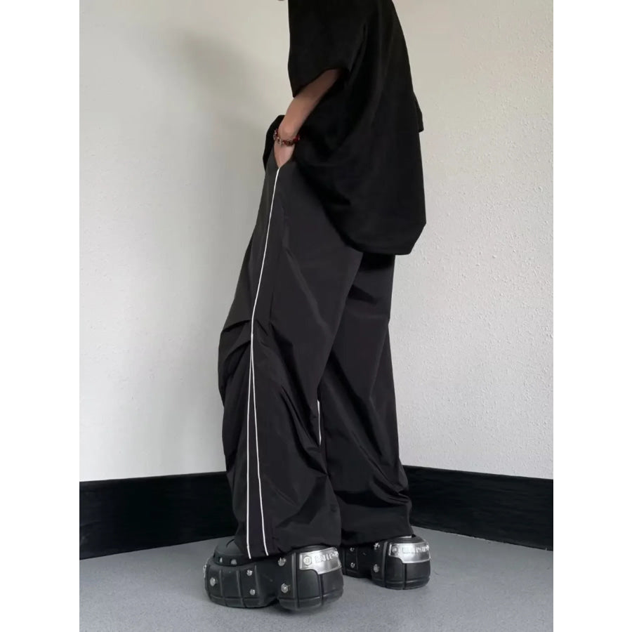 Men’s Striped Wide Leg Pants Apparel and Accessories