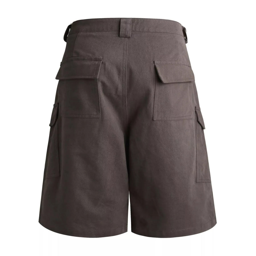 Men’s Studded Cargo Capris Chocolate / M Apparel and Accessories