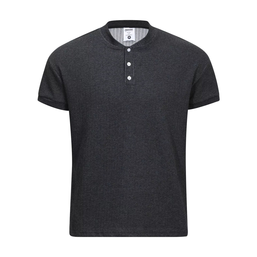 Men’s Textured Short Sleeve T-Shirt Dark Gray / M Apparel and Accessories