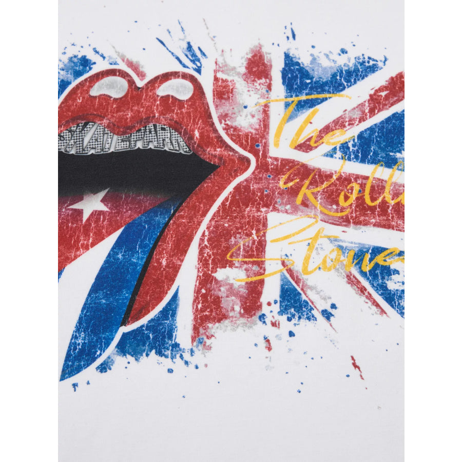 Men’s The Rolling Stones Tongue Graphic T-Shirt Apparel and Accessories
