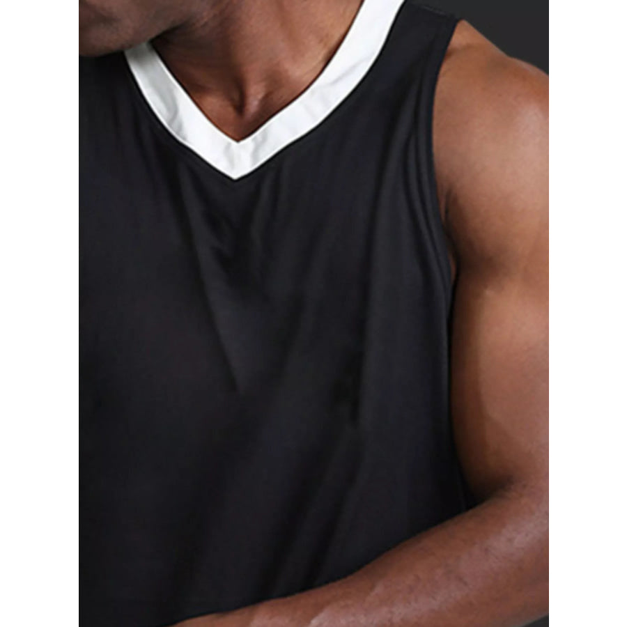 Men’s V-Neck Performance Active Tank Apparel and Accessories