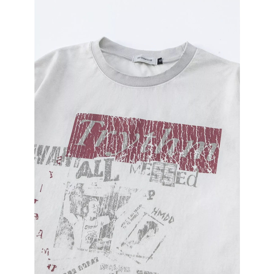 Men’s Vintage Graphic Oversized T-Shirt Apparel and Accessories