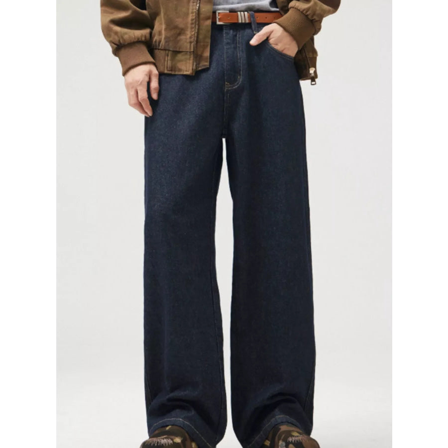 Men’s Vintage Relaxed Fit Jeans Dark Navy / S Apparel and Accessories