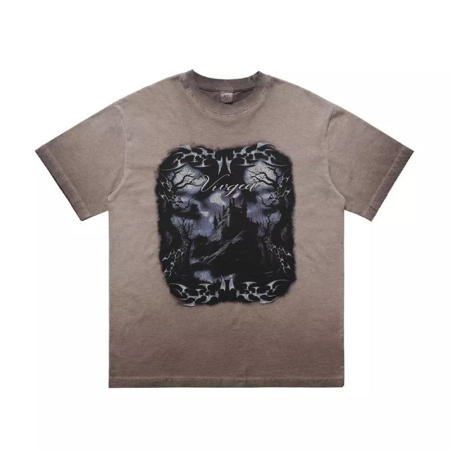 Men’s Vintage Washed Graphic Oversized T-Shirt Apparel and Accessories