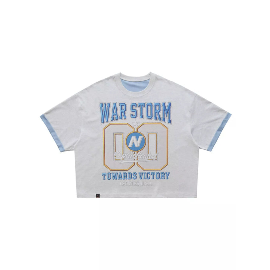 Men’s War Storm Graphic Round Neck T-Shirt Apparel and Accessories