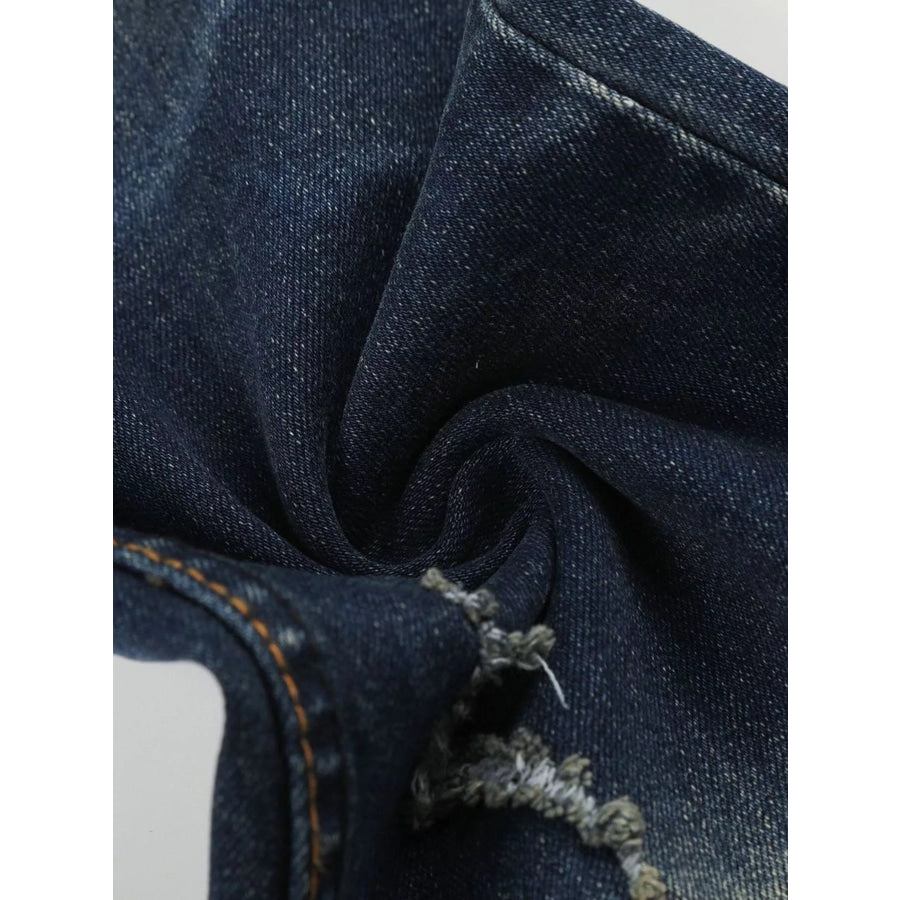 Men’s Washed Flare Jeans Apparel and Accessories