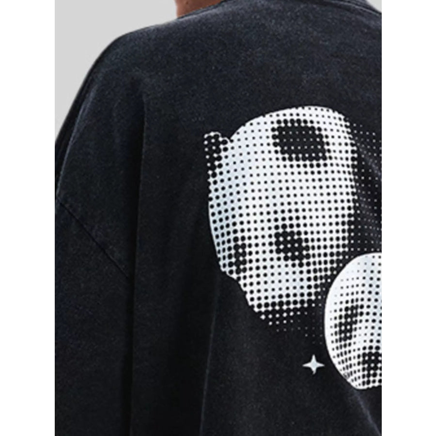 Men’s Washed Graphic Oversized T-Shirt Apparel and Accessories
