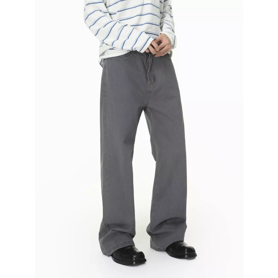 Men’s Washed Loose Fit Jeans Apparel and Accessories