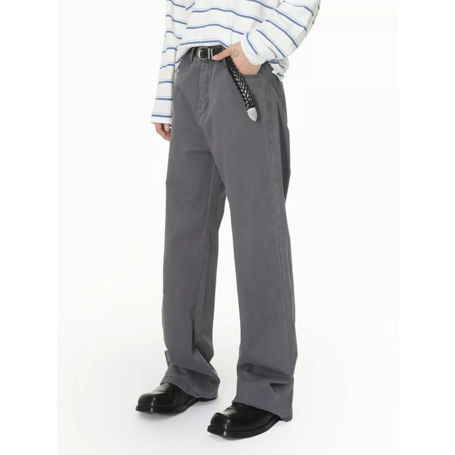 Men’s Washed Loose Fit Jeans Apparel and Accessories