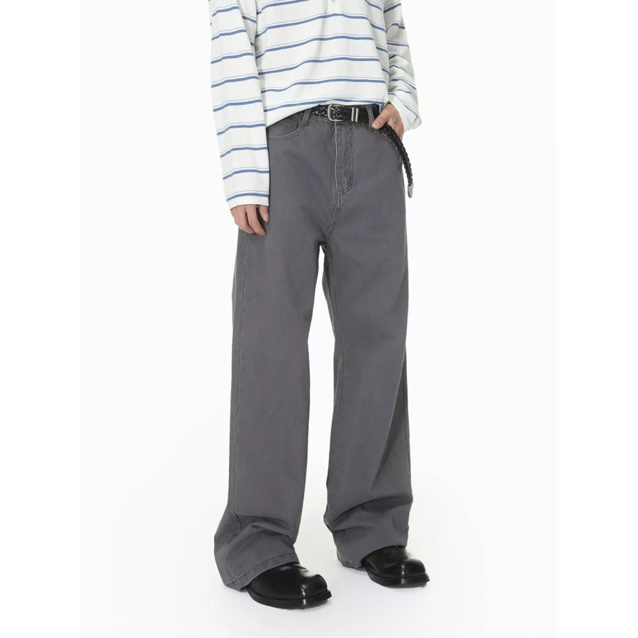 Men’s Washed Loose Fit Jeans Apparel and Accessories