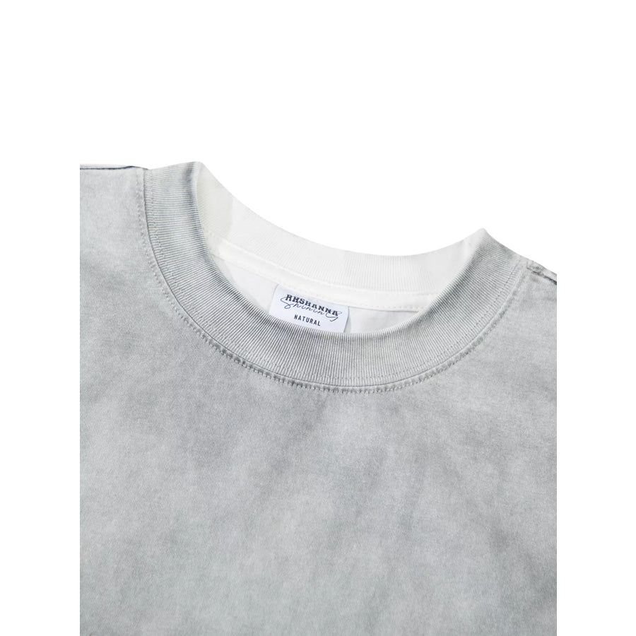Men’s Washed Round Neck Short Sleeve T-Shirt