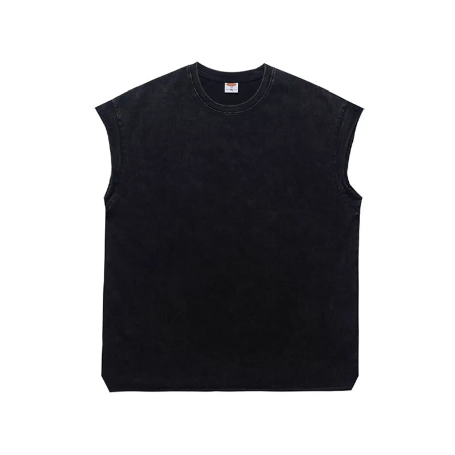 Men’s Washed Round Neck Tank Apparel and Accessories